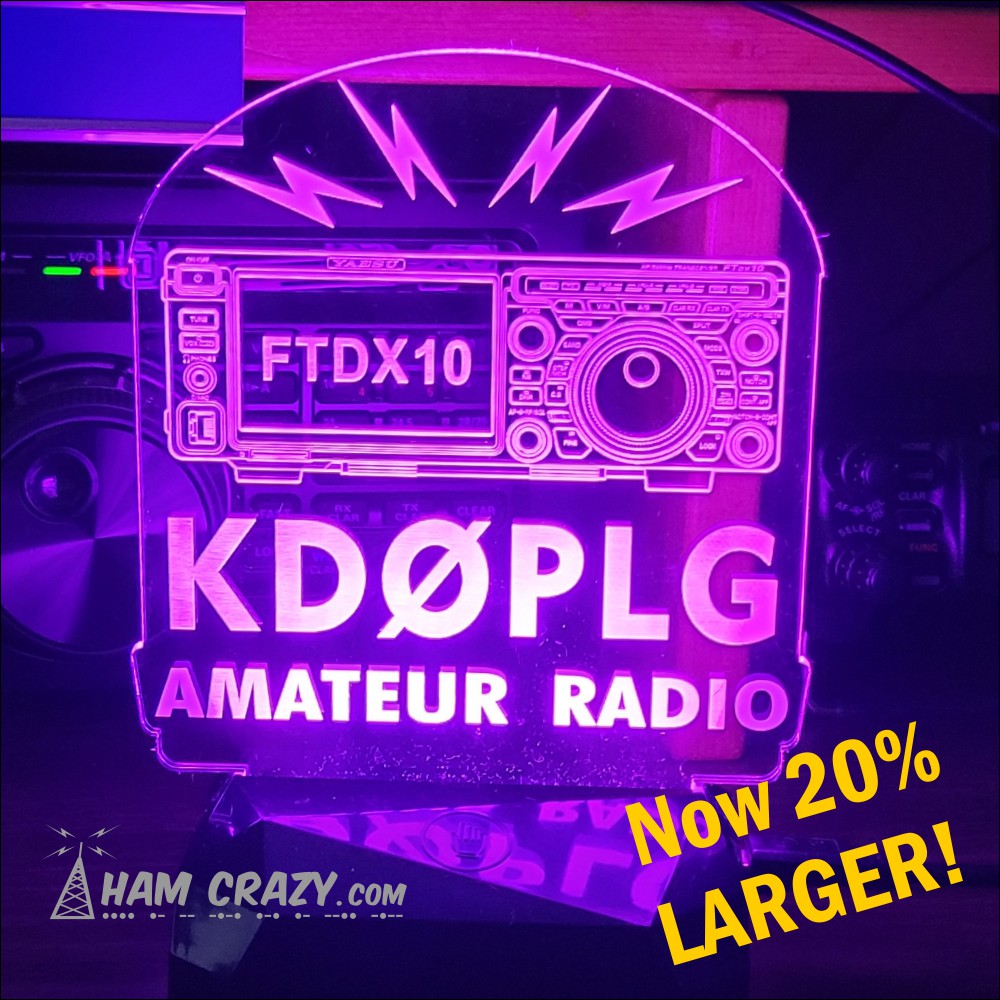 Yaesu FTDX10 Lighted On Air Callsign Display LED Yaesu FTDX10 Lighted On Air Callsign Display LED